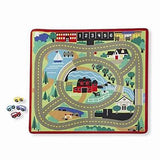 Around The Town Road Rug 39"x36" & 4 Cars