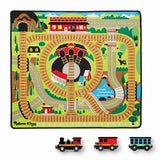 Round The Rails Train Rug 39"x36" & 3 Train Cars