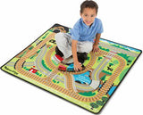 Round The Rails Train Rug 39"x36" & 3 Train Cars