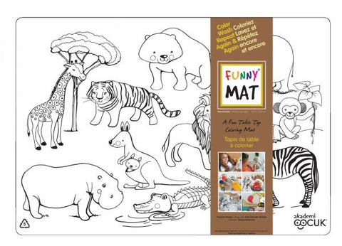 Funny Mat Wild Animals Clear