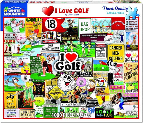 I Love Golf Puzzle 1000 Pce