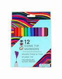 Cone Tip Markers 12 Pk