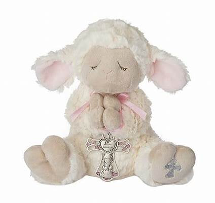 Serenity Plush Lamb w/ Cross - Girl
