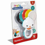 Baby Clementoni Rainbow Peacock Rattle
