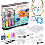 Fashion Angels Drip & Swirl Paint Pouring Jewelry Design Kit