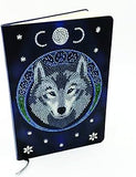 Crystal Art Notebook Kit Lunar Wolf