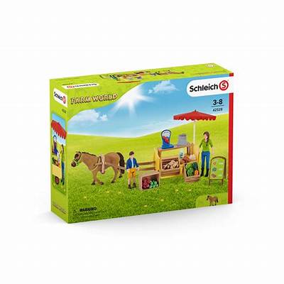 Schleich Farm World Sunny Day Mobile Farm Stand 39 Pce