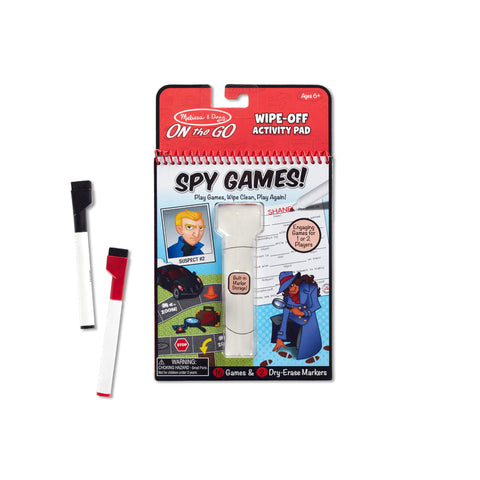 Wipe Off Activity Pad Spy Games