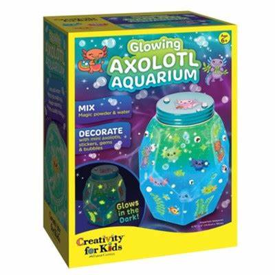 Glowing Axolotl Aquarium Kit