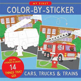 My First Color By Sticker Book Cars, Trucks & Trains