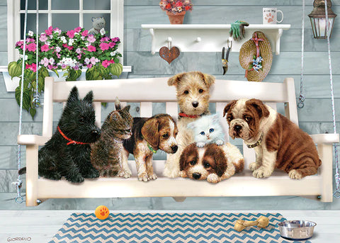 Porch Swing Buddies 35 Pce Tray Puzzle