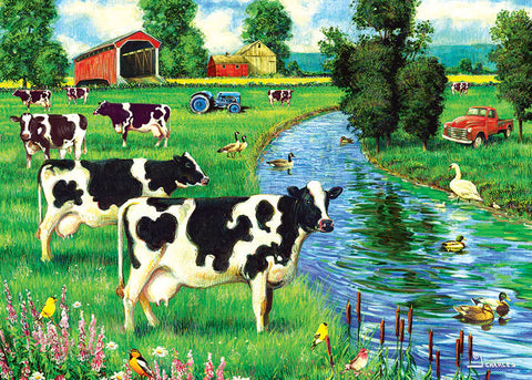 Cow Stream 35 Pce Tray Puzzle