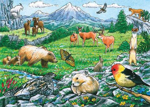 Rocky Mountain Wildlife 35 Pce Tray Puzzle
