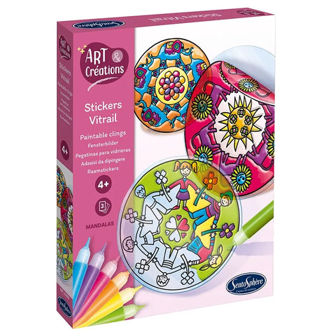 Stickers Vitrail Paintable Clings Mandalas