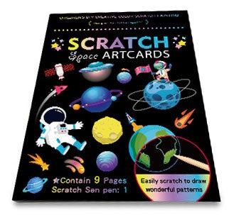 Scratch Art Cards Space