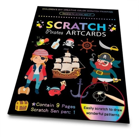 Scratch Art Cards Pirates