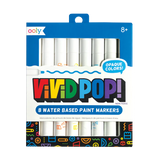 Ooly Vivid Pop Water Based Paint Markers 8 Pk