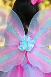 Great Pretenders Butterfly Dress w/ Wings & Wand Pink 5-6