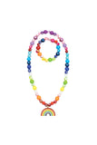 Great Pretenders Rainbow Necklace Bracelet Set