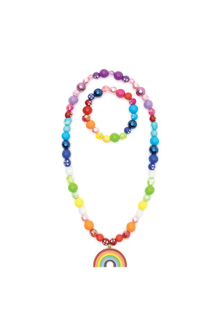 Great Pretenders Rainbow Necklace Bracelet Set