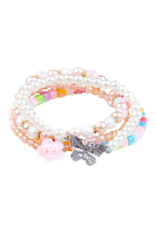 Great Pretenders Pearly Butterfly Bracelet Set