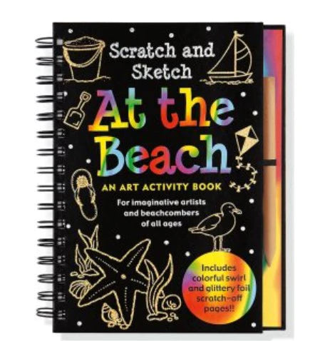 Scratch And Sketch At The Beach Activity Book