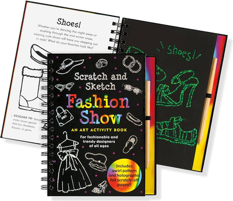 Scratch And Sketch Fashion Show Activity Book