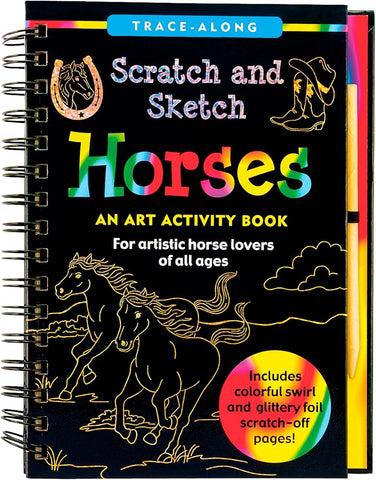 Scratch And Sketch Horses Activity Book