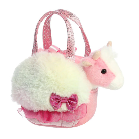 Fancy Pals Sweets Rainbow Pink Cow Carrier