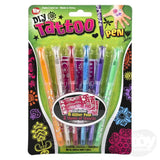 Tattoo Glitter Pens 6 Pk