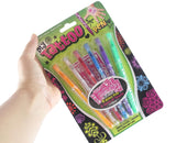 Tattoo Glitter Pens 6 Pk