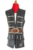 Great Pretenders Skully Pirate Vest & Belt 7-8