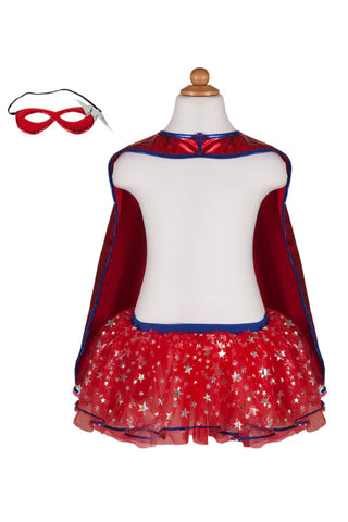 Great Pretenders Superhero Tutu, Cape & Mask 4-6