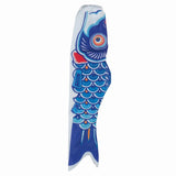 36" Blue Koi Fish Windsock