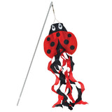 16" Ladybug Windsock On Wand