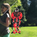 16" Ladybug Windsock On Wand