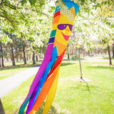 40" Rainbow Sun Windsock