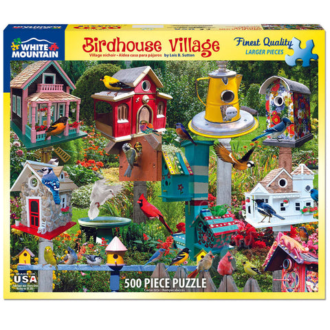 Birdhouse Village Puzzle 500 Pce