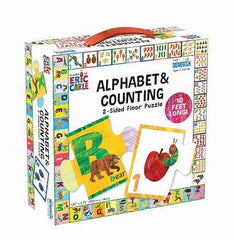 Alphabet & Counting 2 Sided Floor Puzzle 10' Long