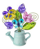 Blooming Garden Posy Pot 4"