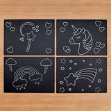 Chalkboard Placemats Unicorn Magic 4 Pk