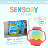 Sensory Light Up Jar - Orange