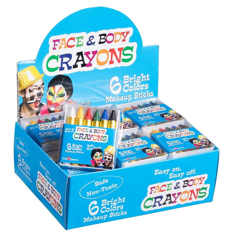 Face & Body Painting Crayons 6 Pk Pearl Color