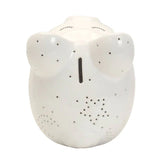 White Night Light Piggy Bank