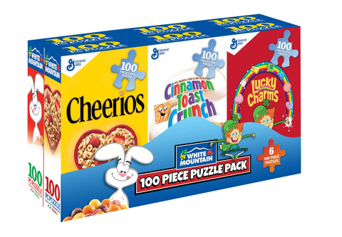 Mini Cereal Box Puzzles 6 Pk 100 Pce each