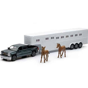Die Cast Chevrolet Truck w/ Horse Trailer
