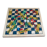 Classic Wooden Snakes & Ladders