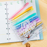 Ooly Color Lustre Metallic Brush Markers 10 Pk