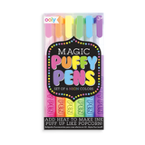 Ooly Magic Puffy Pens 6 Pk Neon Colors