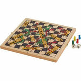 Classic Wooden Snakes & Ladders